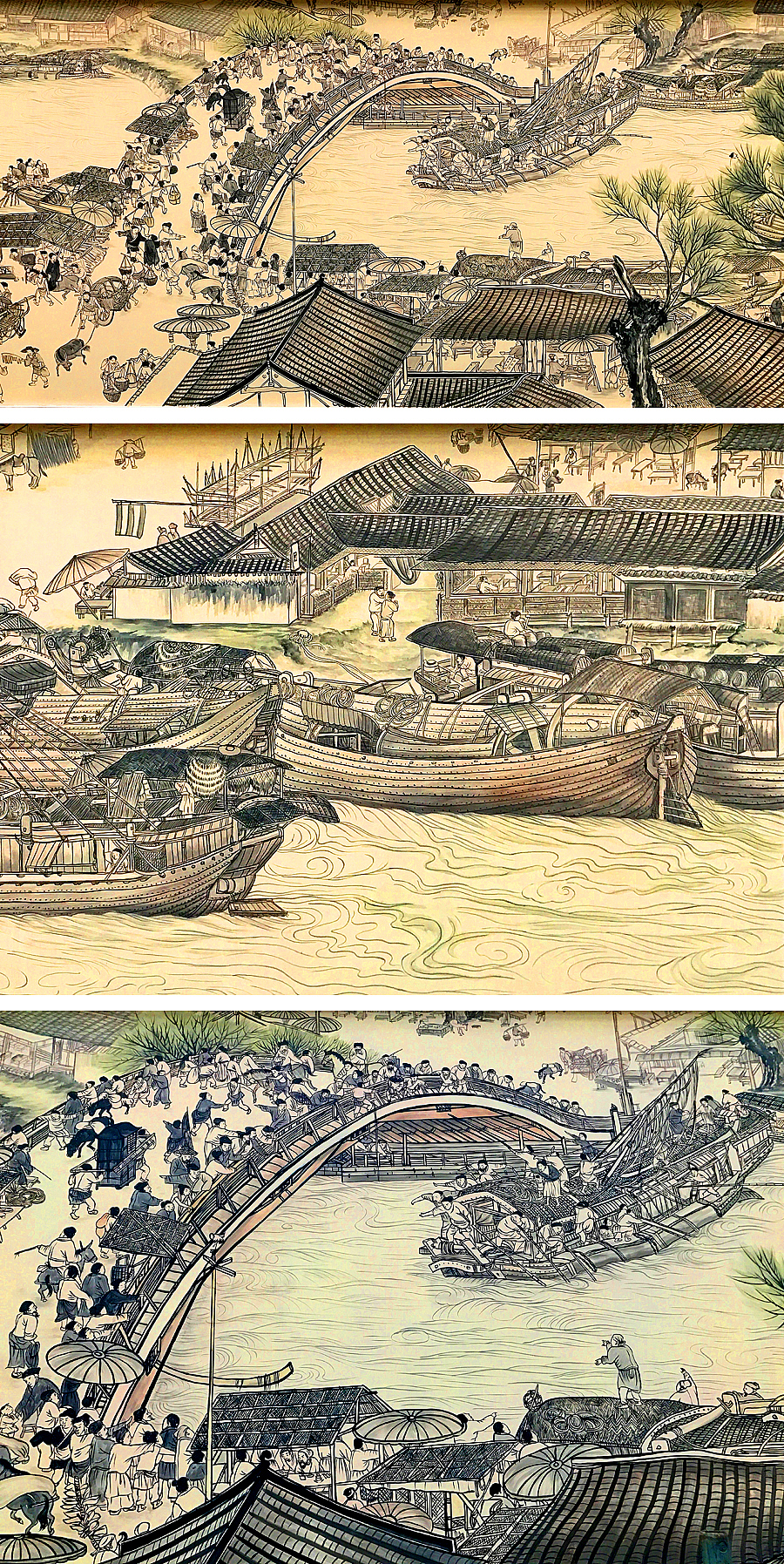 全国最大《清明上河图》临作墙绘壁画（图ZMTAyNjI0MTI4） - 绘画 - 站酷设计师贺志明原创素材 - 站酷ZCOOL