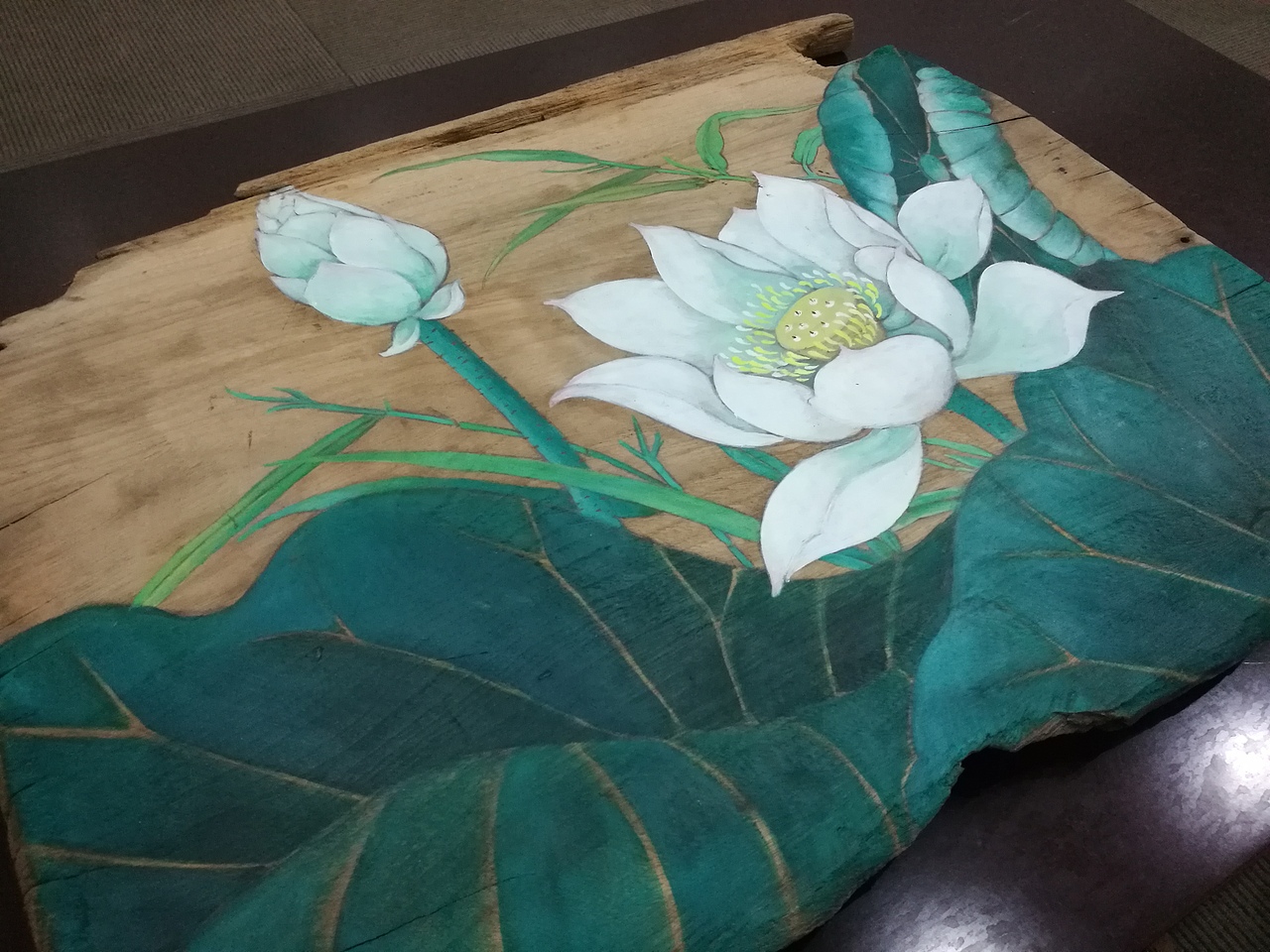 【一杺匠人】风化木板画-五月熏风