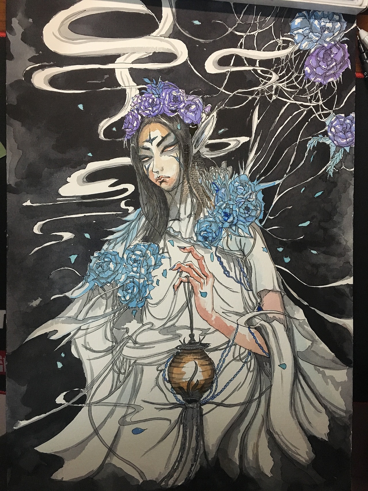 《歸魂》（圖ZMTE0MjcxMzM2） - 創(chuàng)作習(xí)作 - 站酷設(shè)計師手中筆原創(chuàng)素材 - 站酷ZCOOL