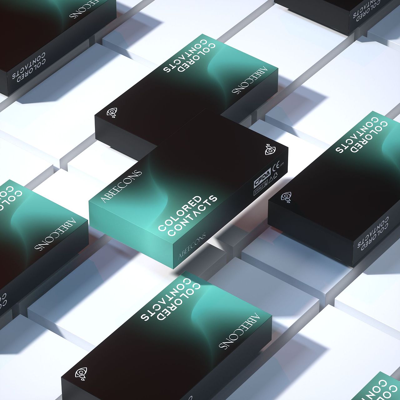 Abeecons美瞳品牌LOGO包装升级