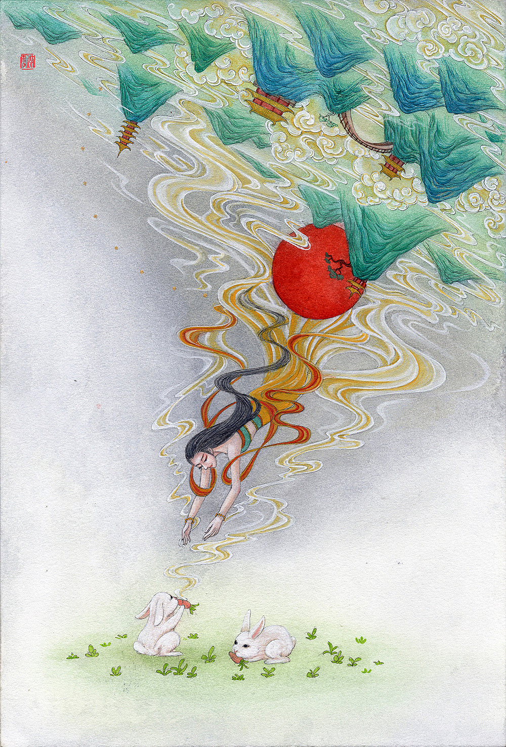 角木蛟 亢金龙 氐土貉 房日兔 心月狐 尾火虎 箕水豹二十八星宿之青龙