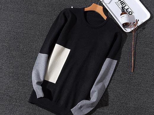 服装创意平铺拍摄 毛衣男装网拍 服装网拍