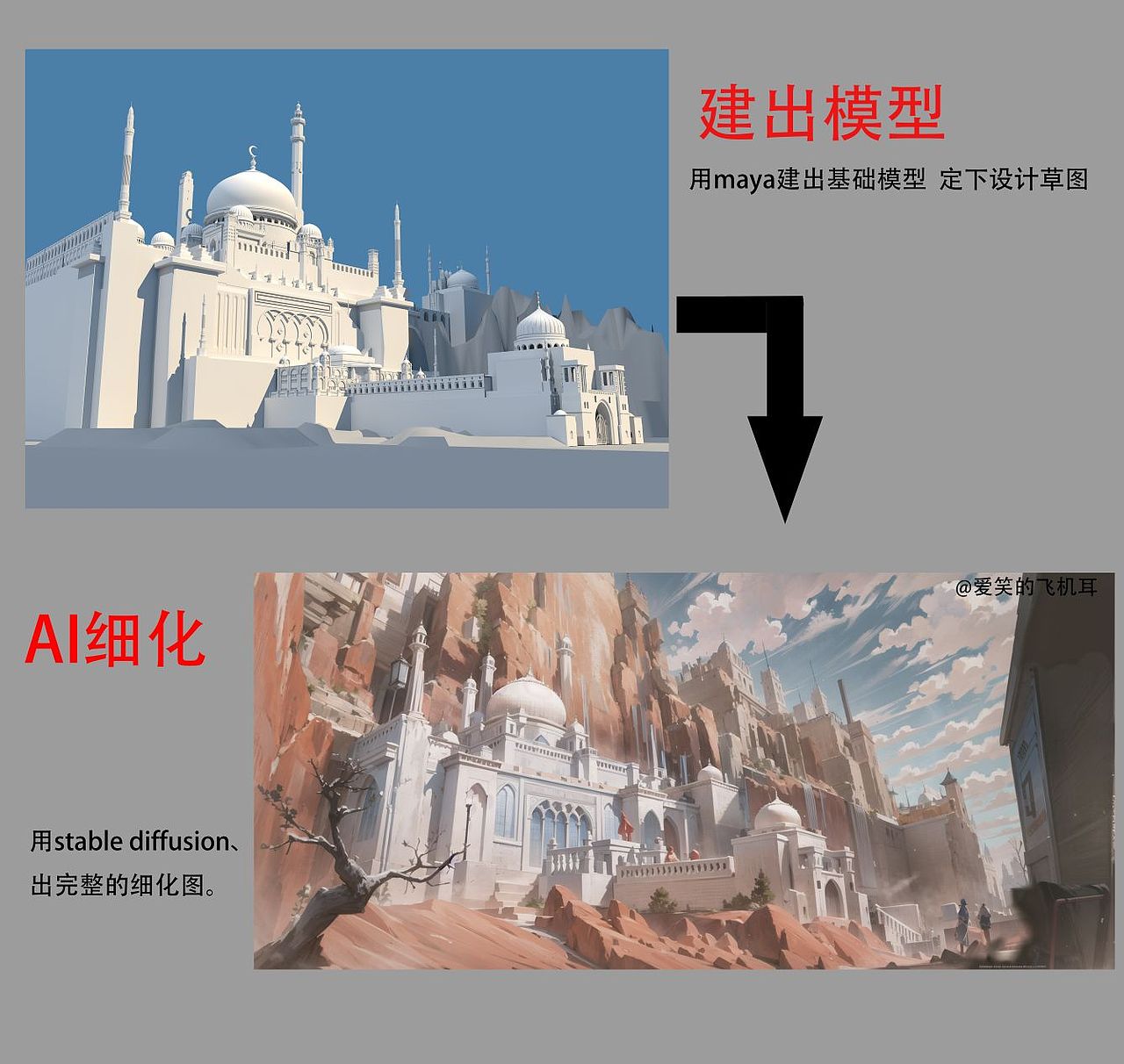 AI绘画|用stable diffusion、出完整的细化图（图ZMzUwNDQyOTYw） - AI作品 - 站酷设计师爱笑的飞机耳原创素材 - 站酷ZCOOL