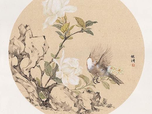 一只遇到梔子花很開心的鳥~（個(gè)人主頁(yè)-ZMjUxMjY5Njg=） - 繪畫 - 站酷設(shè)計(jì)師知末原創(chuàng)素材 - 站酷ZCOOL