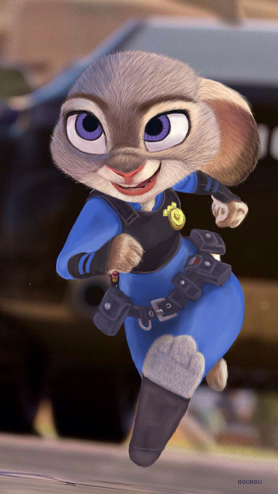 手绘兔子朱迪（图ZNTI3NzM1OTY=） - 创作习作 - 站酷设计师千寻827原创素材 - 站酷ZCOOL