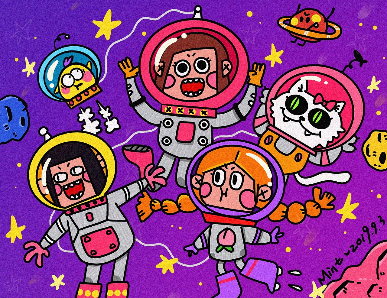 陪桃桃小朋友去太空耍一下