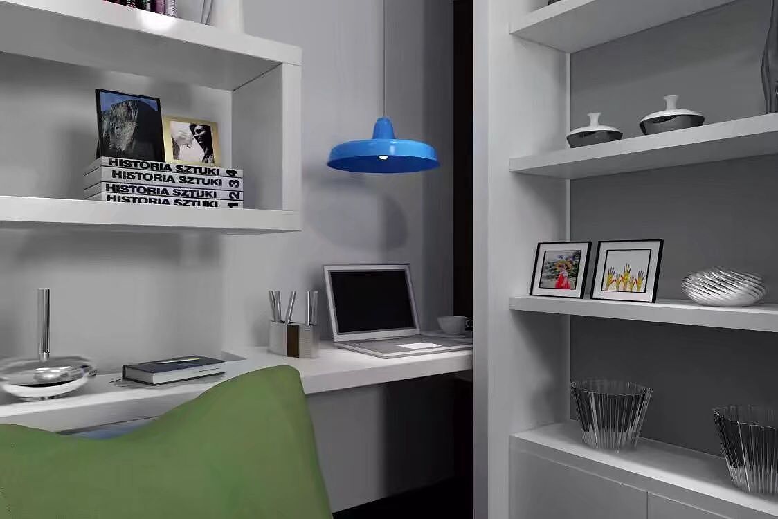 小户型可变性空间3D效果图设计