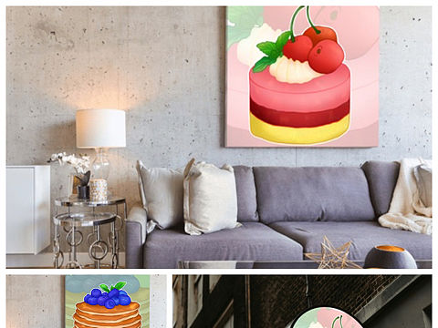 美食插画应用（个人主页-ZNjUxMzE0Mjg=） - 商业插画 - 站酷设计师hope眰恦原创素材 - 站酷ZCOOL