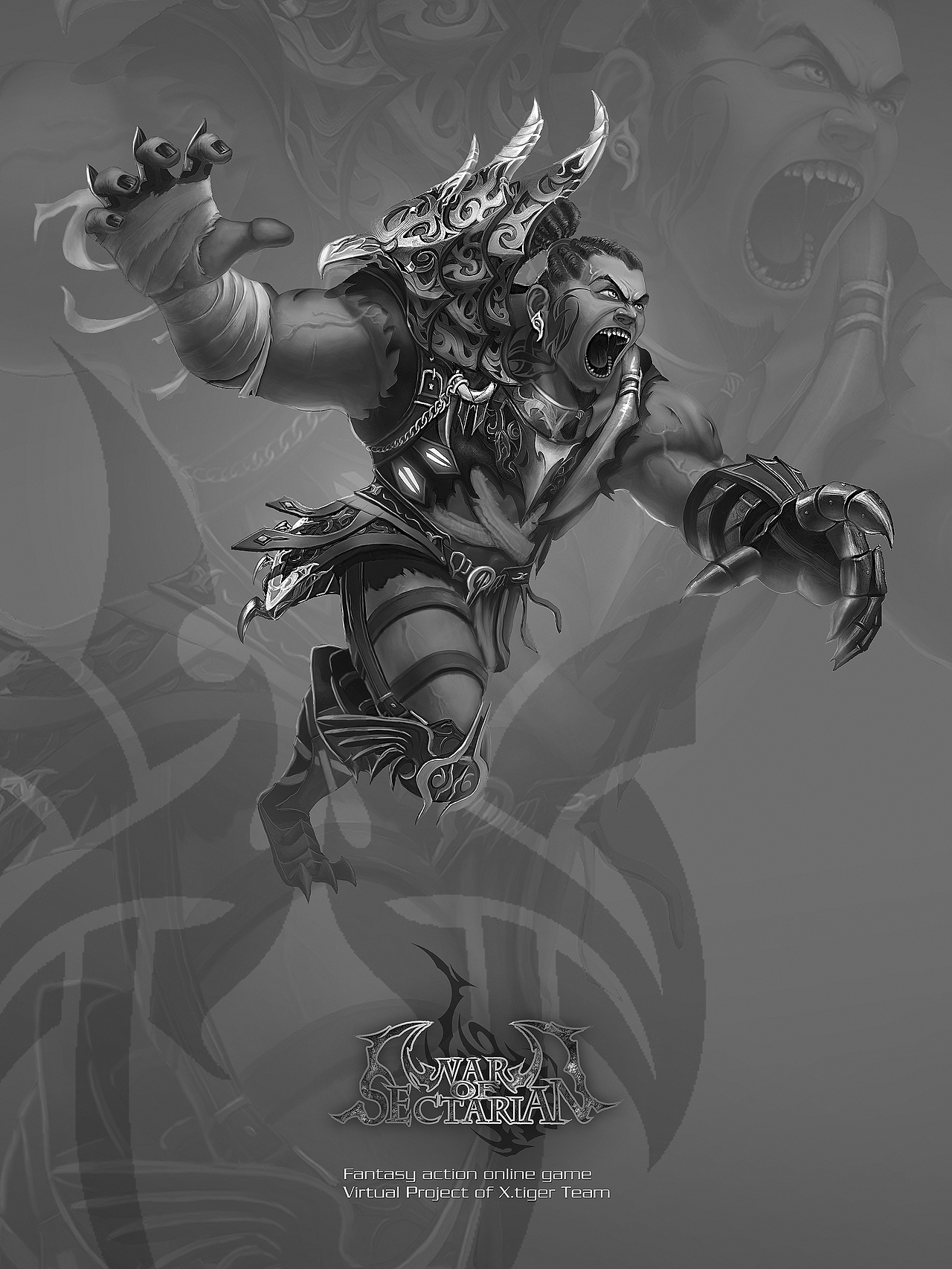 肖壮悦X.tiger学生黑白稿作品（图ZNTY1MDUwOA==） - 商业插画 - 站酷设计师XR异创神CG学院原创素材 - 站酷ZCOOL