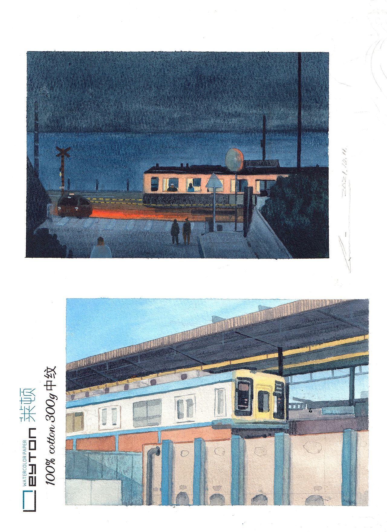 {画本系列}-我的第28本画本-水彩明信片习作（图ZMjgyNzExMDUy） - 绘画 - 站酷设计师画画的陈一丘原创素材 - 站酷ZCOOL