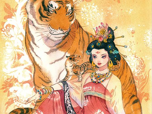 泛灵-水墨国风动物拟人画集
