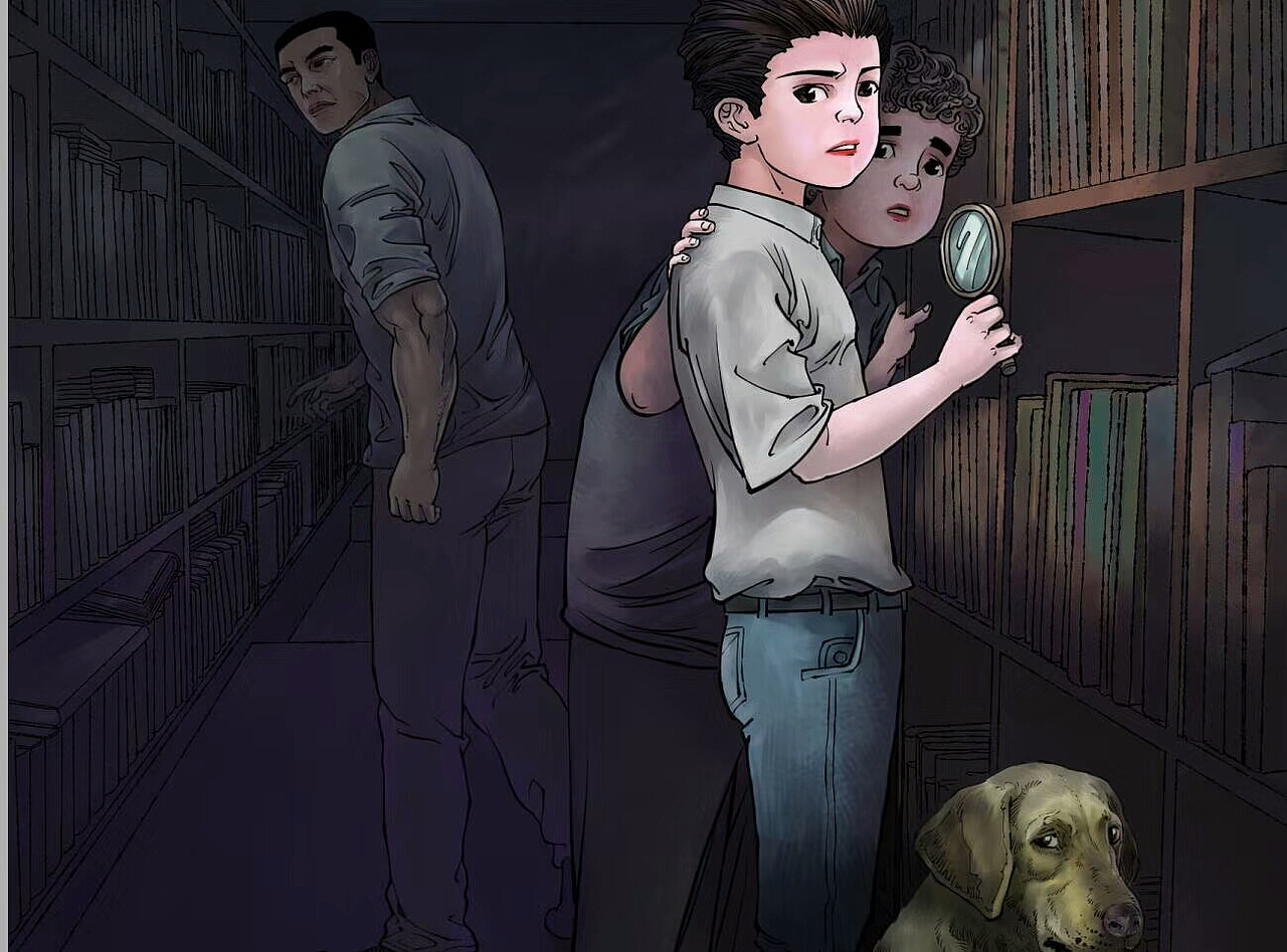 日韩封面插画,侦探推理漫画内插,日韩漫画,肖刚漫画