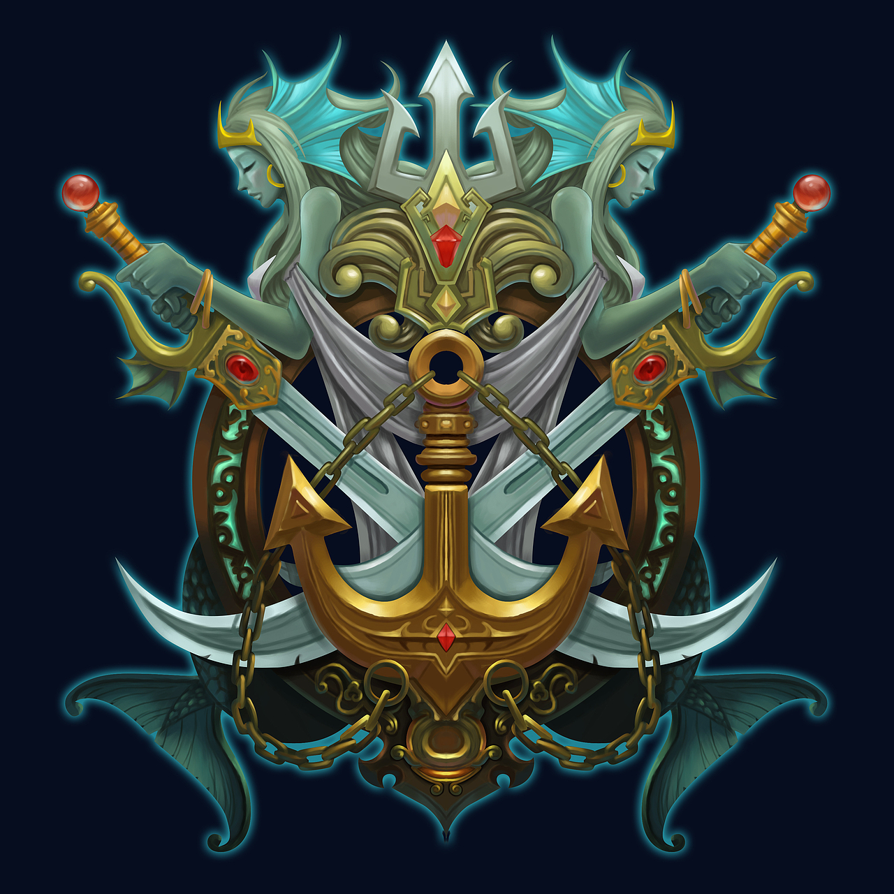 游戏ui徽章图标临摹