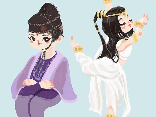 18年舞樂傳奇同人圖插畫練習(xí)（個人主頁-ZMzU4MzcwNjA=） - 創(chuàng)作習(xí)作 - 站酷設(shè)計師ADAYYYY原創(chuàng)素材 - 站酷ZCOOL