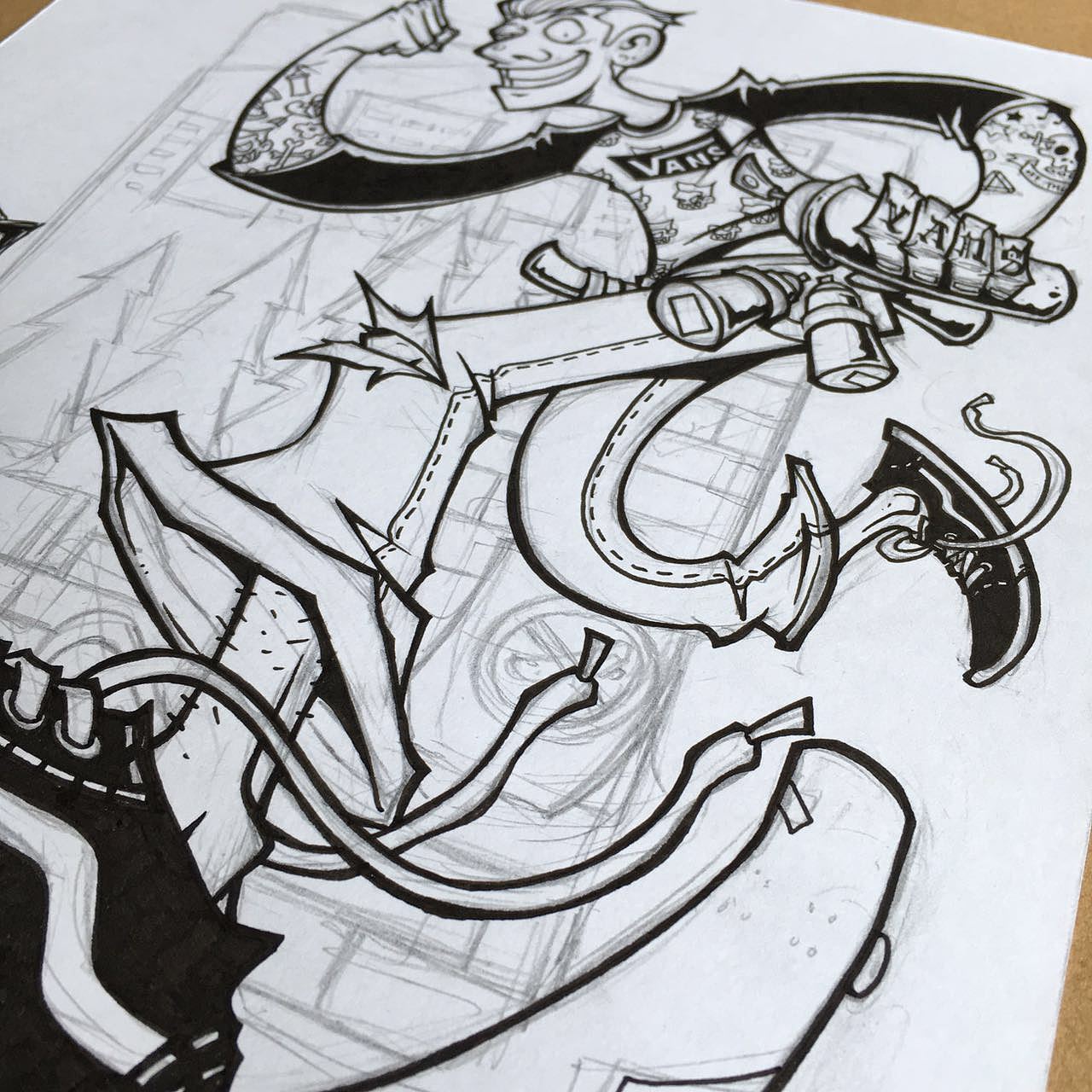 #VANS#插画——重返街头（图ZNDg2MTM2NzI=） - 商业插画 - 站酷设计师JATE杰特原创素材 - 站酷ZCOOL