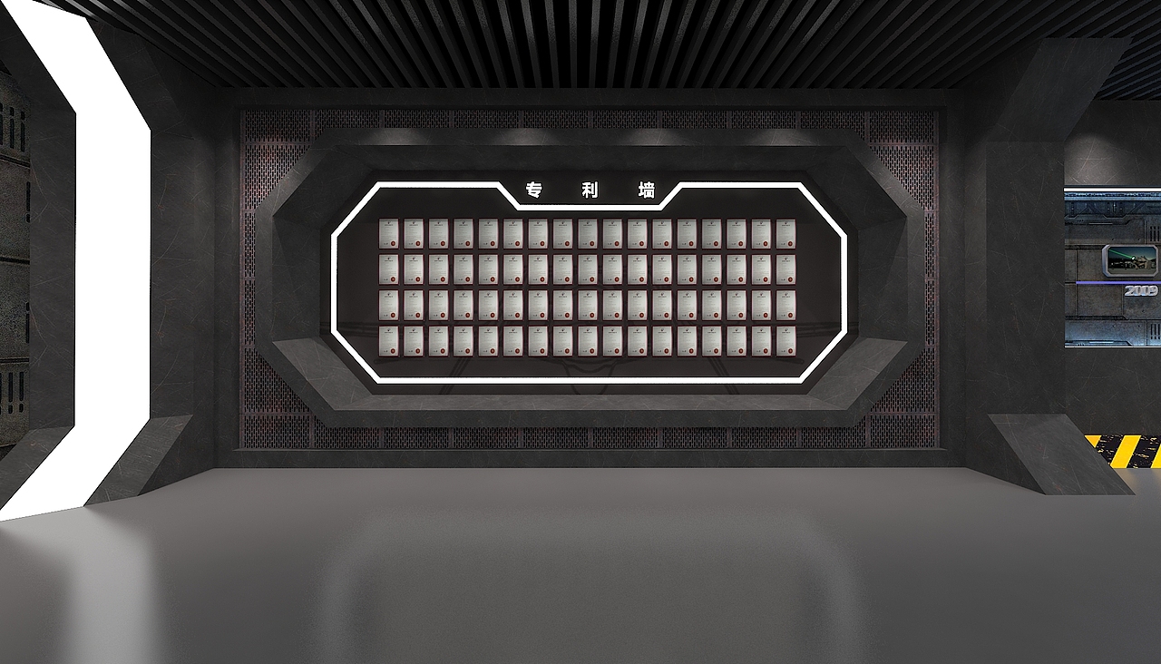 工业感+科技感--天津耀宇激光企业展厅（图ZMTAyMzI5ODUy） - 展陈设计 - 站酷设计师QSingularity原创素材 - 站酷ZCOOL