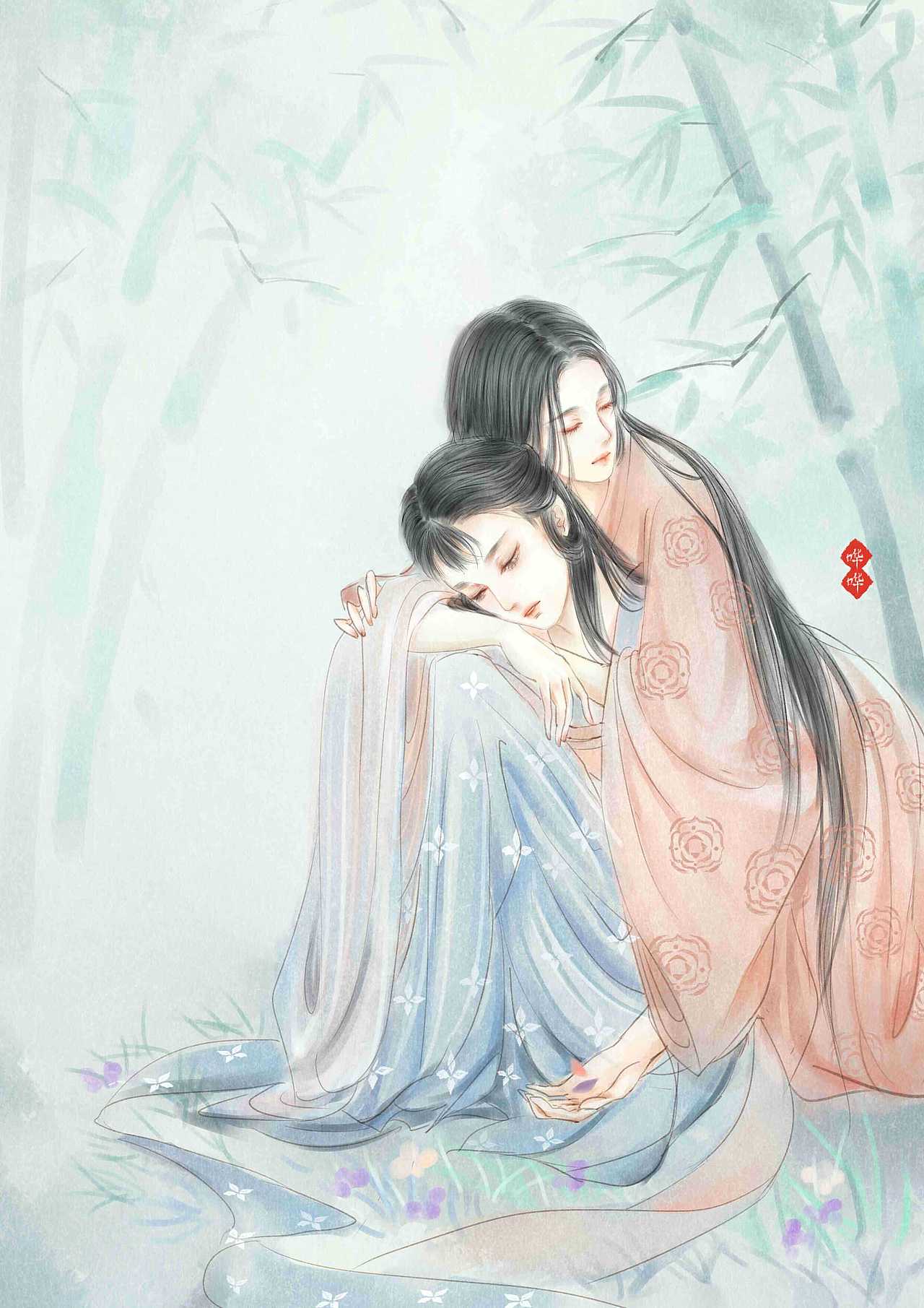 古风女子（图ZMTU2Nzk1OTgw） - 商业插画 - 站酷设计师哗哗huahua哗哗原创素材 - 站酷ZCOOL