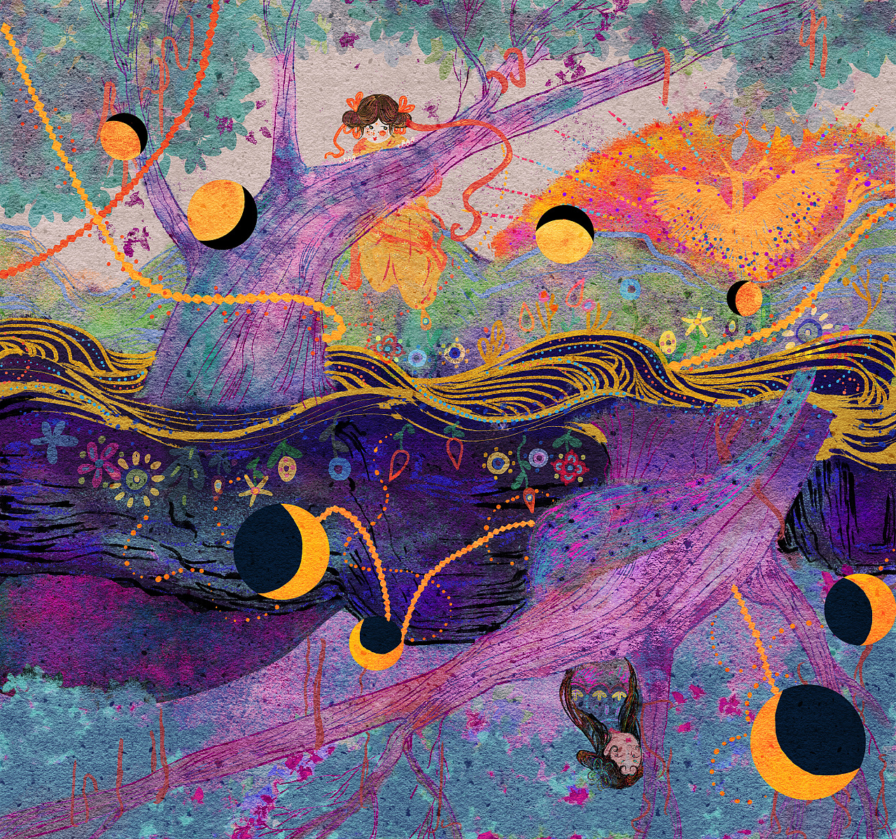 《山海经》中的海内经:"南海之 ,黑水青水之间,有木名曰若木,若水出焉