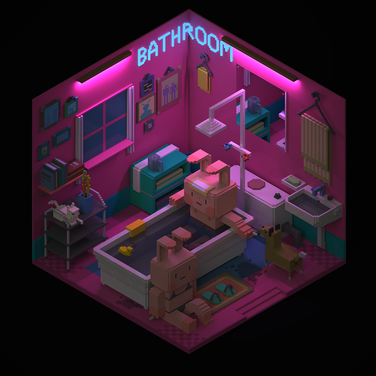 voxel（图ZNzE5MTk0NDA=） - 其他三维 - 站酷设计师侯伯Sur原创素材 - 站酷ZCOOL