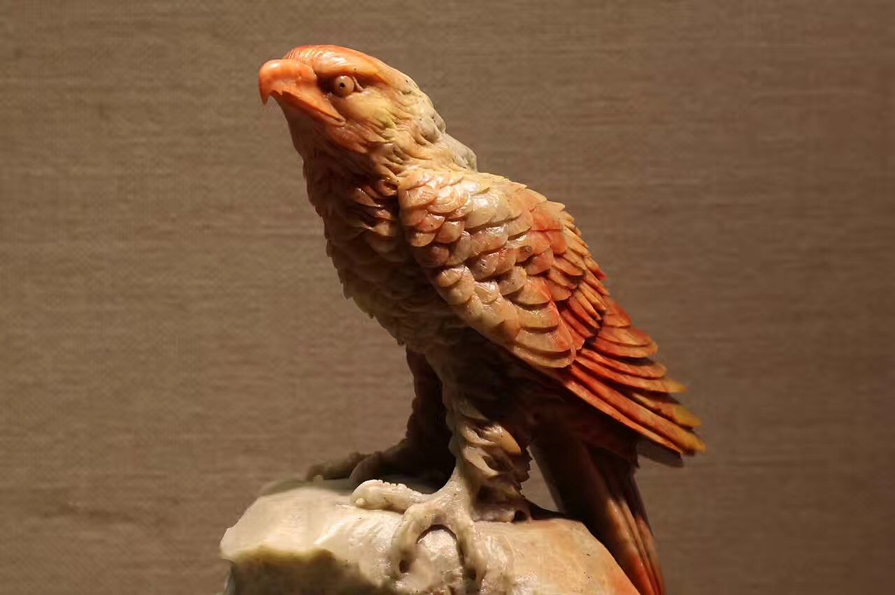 鹰(赢)|手工艺|工艺品设计|张永玉雕工作室 - 原创作品 - 站酷 (zcool
