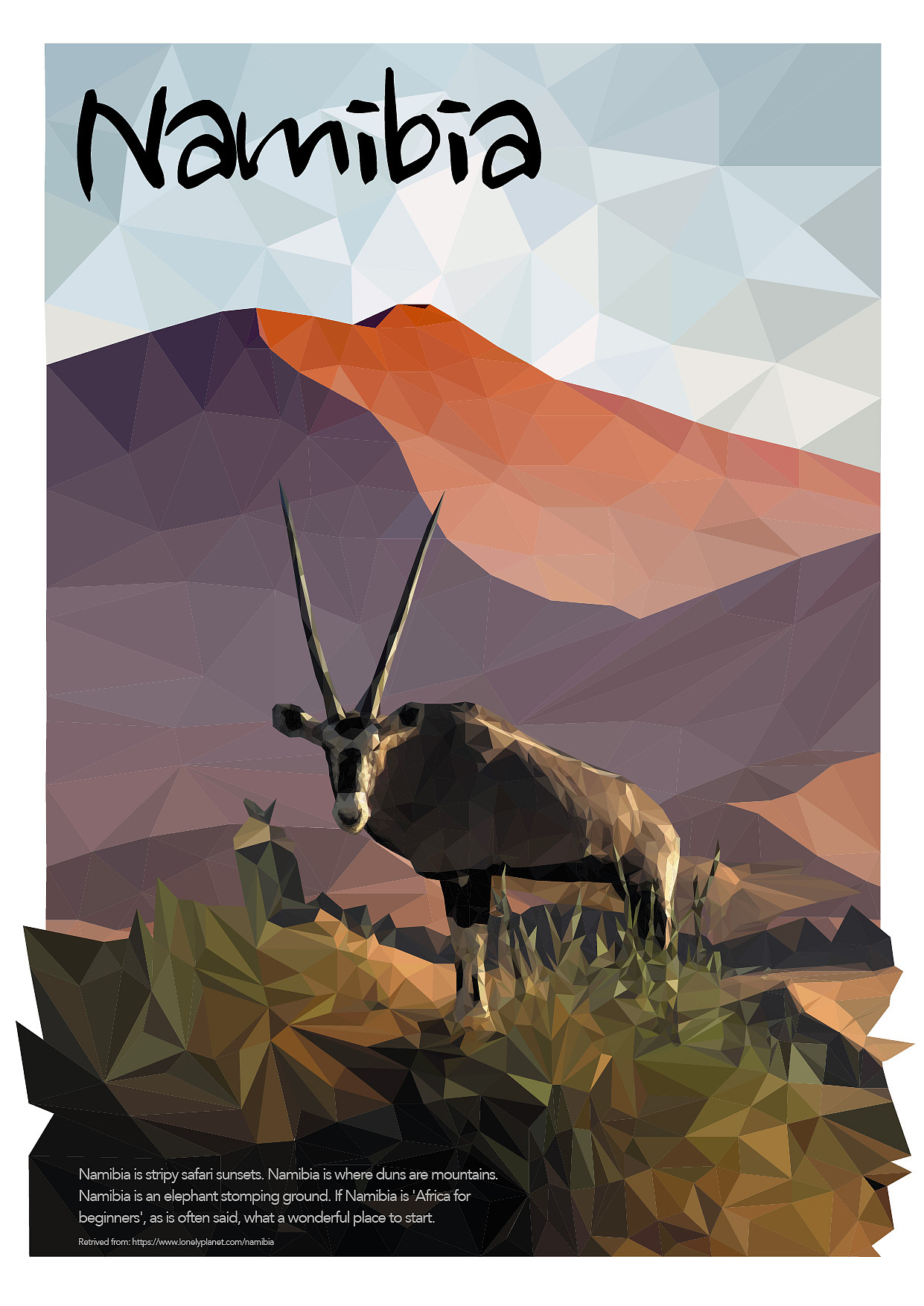 Namibia纳米比亚（图ZMTk4MTAyNDcy） - 海报 - 站酷设计师树袋考拉熊原创素材 - 站酷ZCOOL