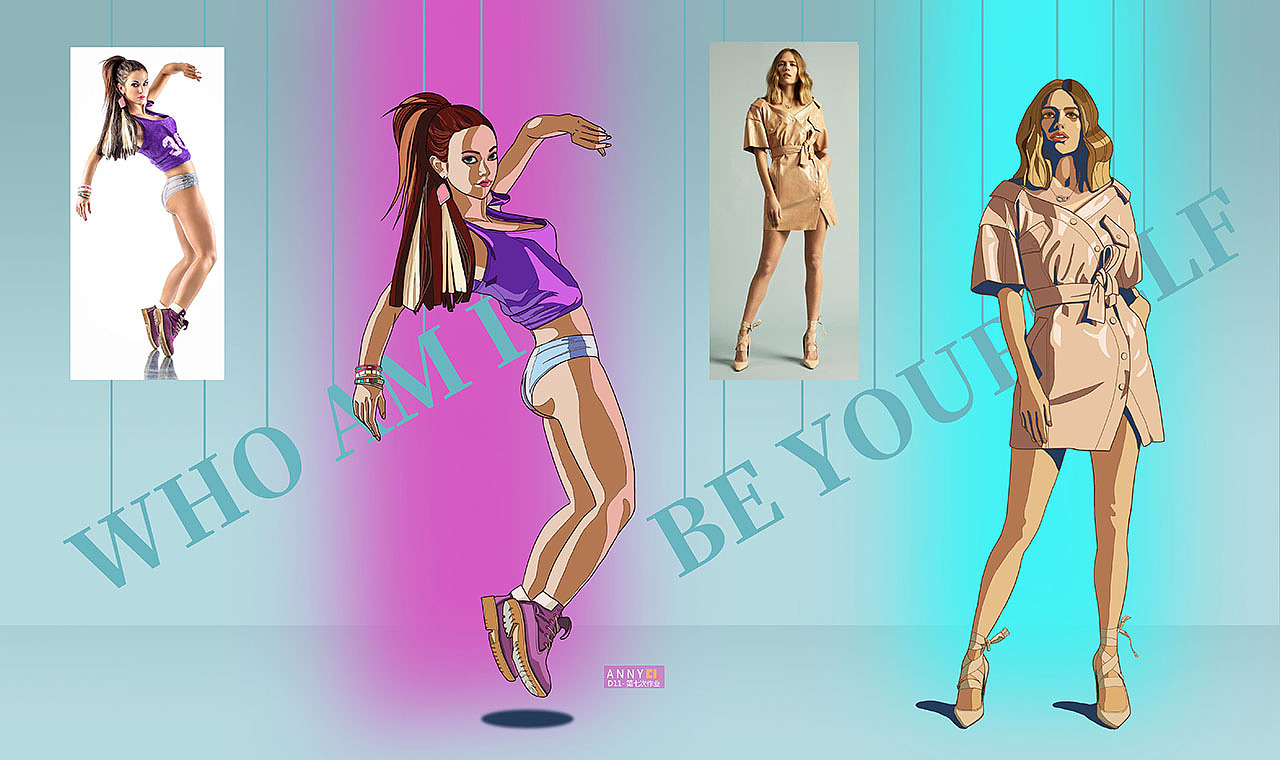 人物头像&全身小练习-8月