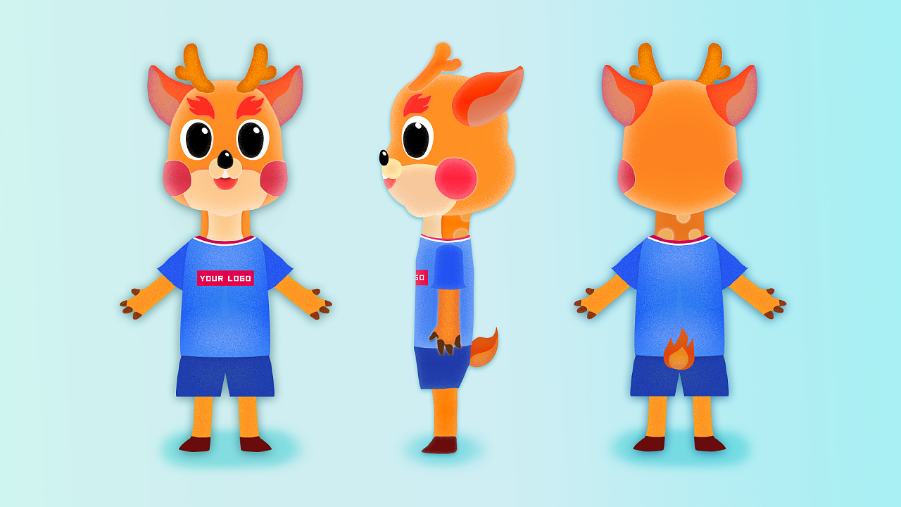 【梅花鹿-小瓜】平面ip卡通吉祥物设计