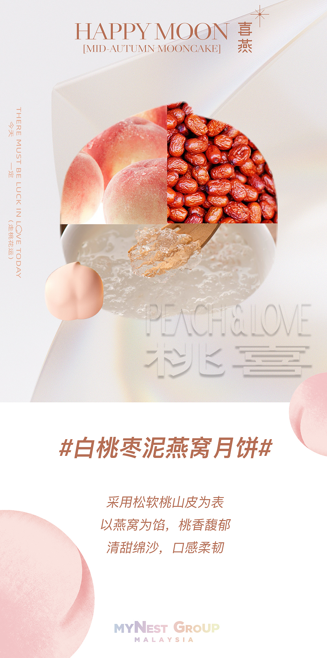 2021mynest燕窝月饼口味宣传海报
