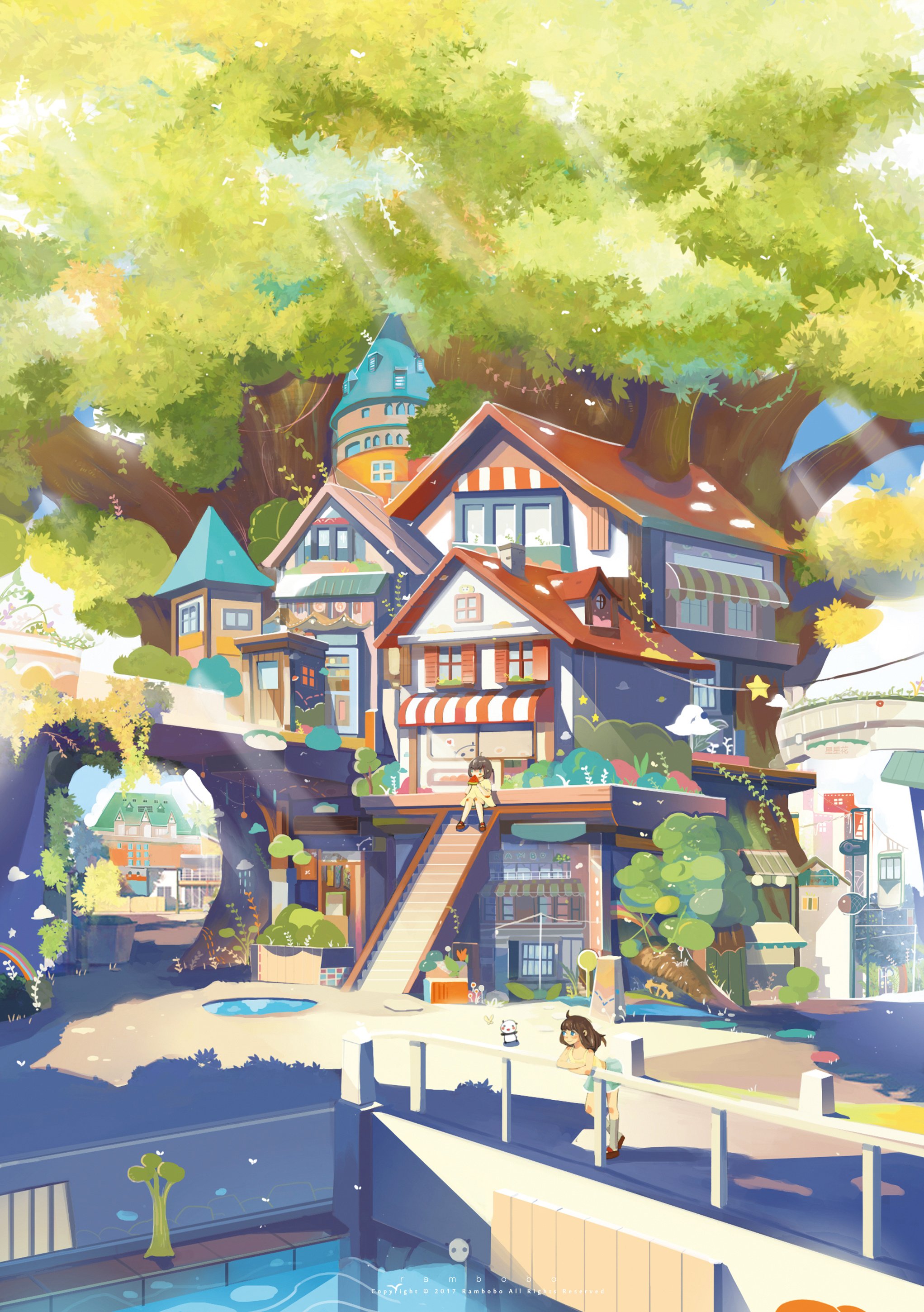 童话镇|插画|商业插画|rambobo666_原创作品-站酷zcool