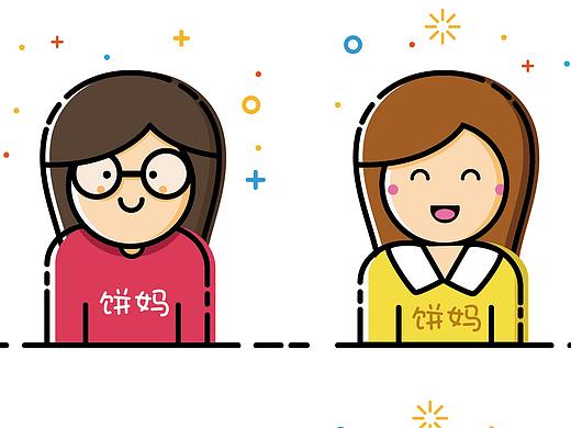 MBE风格插画 饼妹的日常