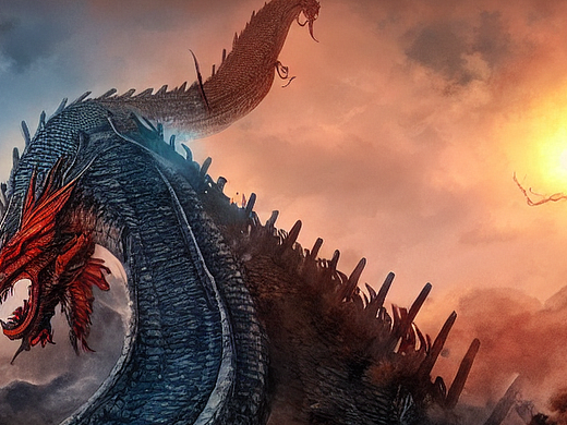 #AI创作实验室#龙,长城,超写实