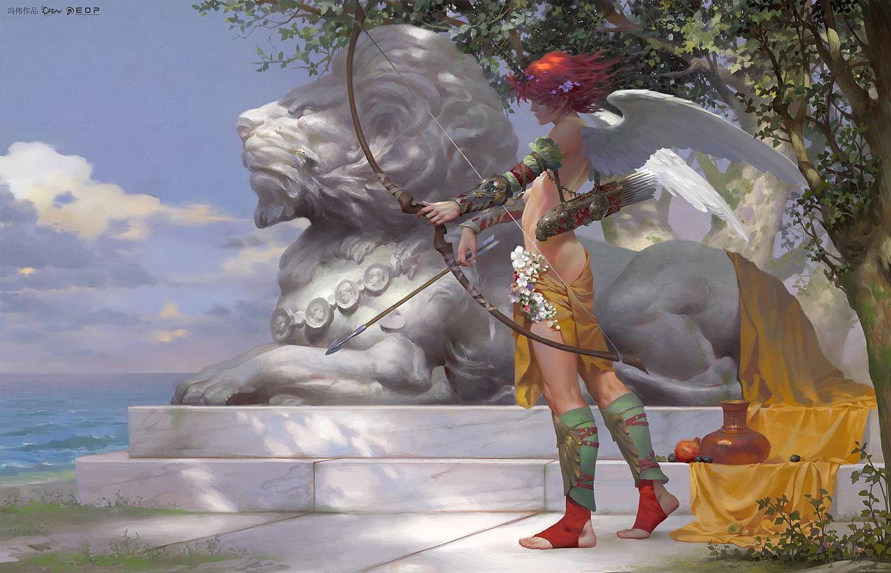 「元素动力」冯伟 - 守护者（图ZMTA4NDMzNjg4） - 商业插画 - 站酷设计师元素动力CG原创素材 - 站酷ZCOOL