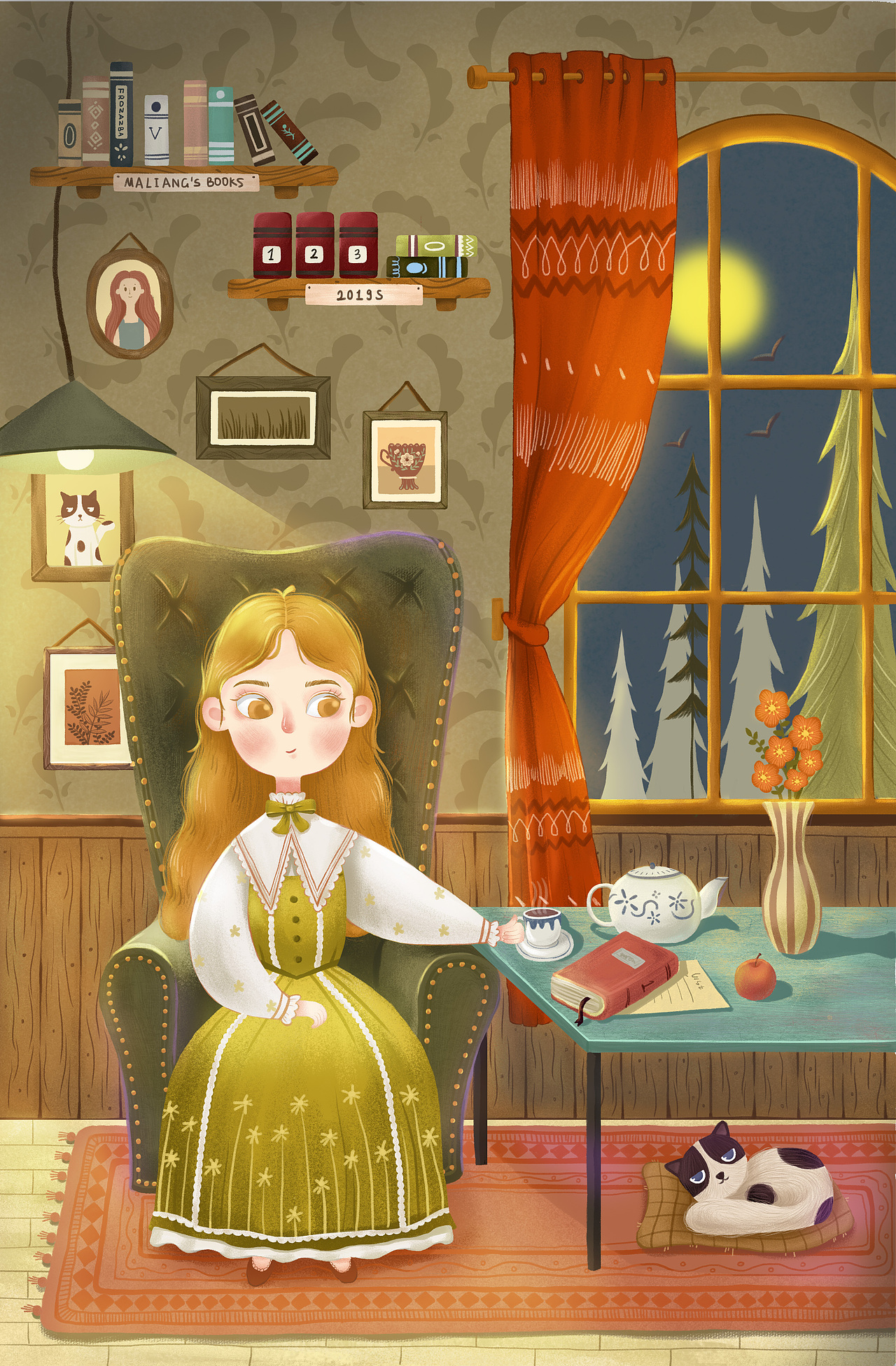 第一幅完整插画（图ZMTgwMDI0NTYw） - 创作习作 - 站酷设计师ML_靓原创素材 - 站酷ZCOOL