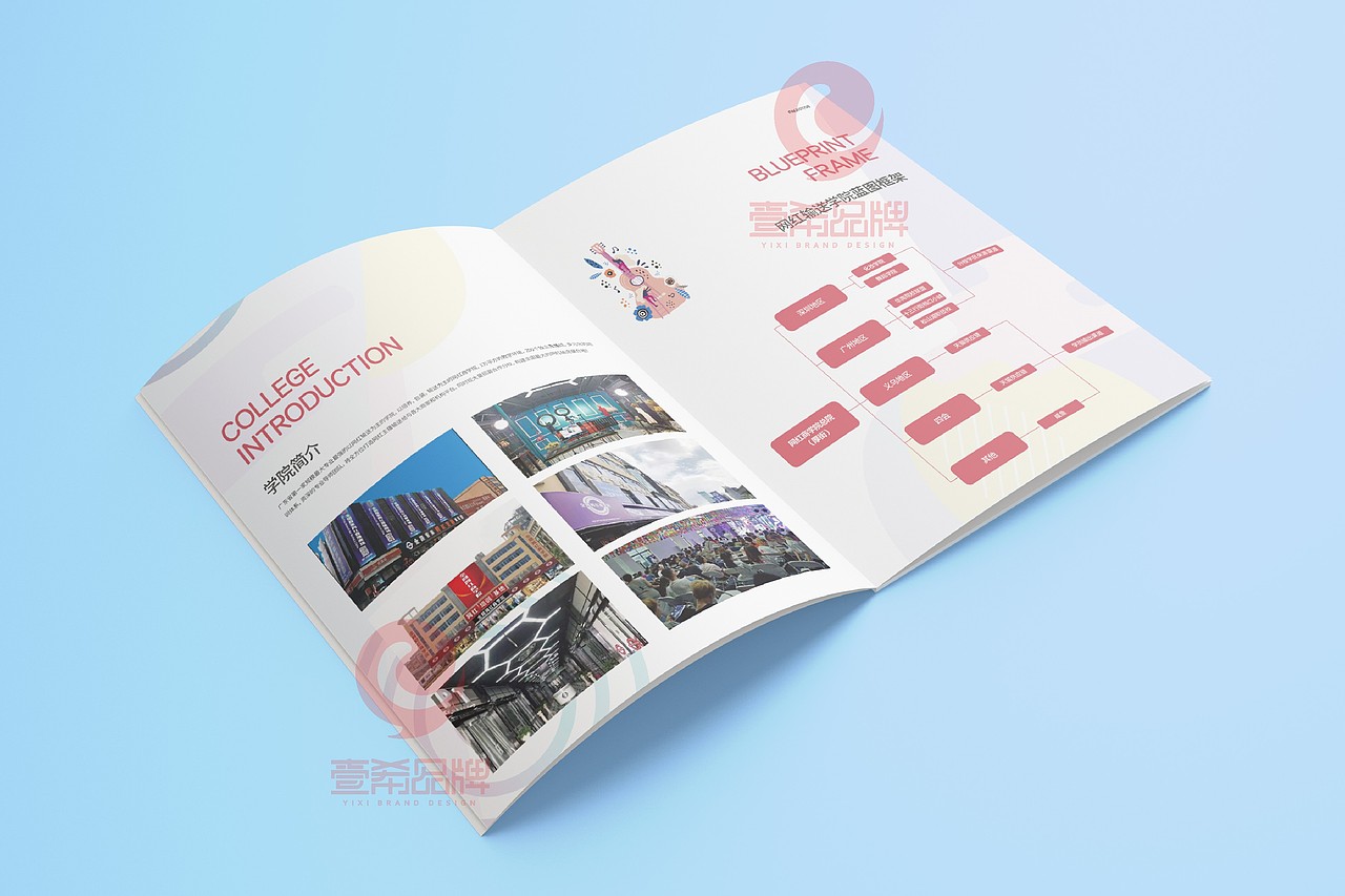 一希品牌设计--网红学院链锁加盟画册宣传册设计