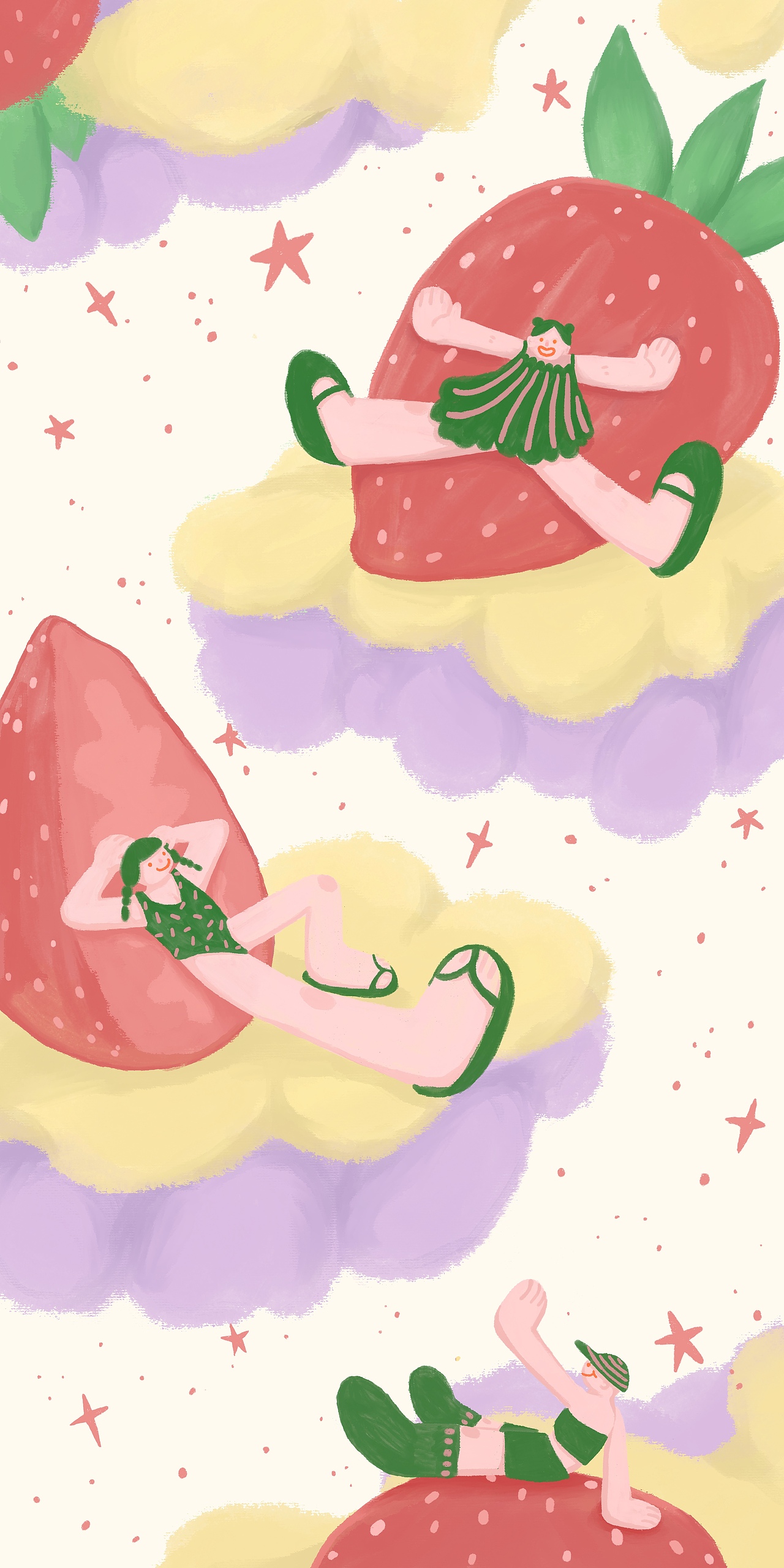 快来收集草莓🍓🍓🍓