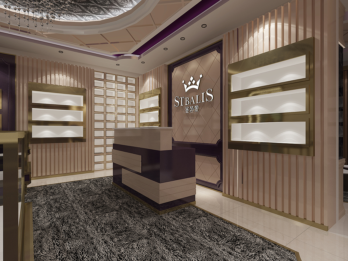 圣芭黎水晶店面设计（图ZMjc4MDM2NTY0） - 商业空间设计 - 站酷设计师空间设计师宣良原创素材 - 站酷ZCOOL