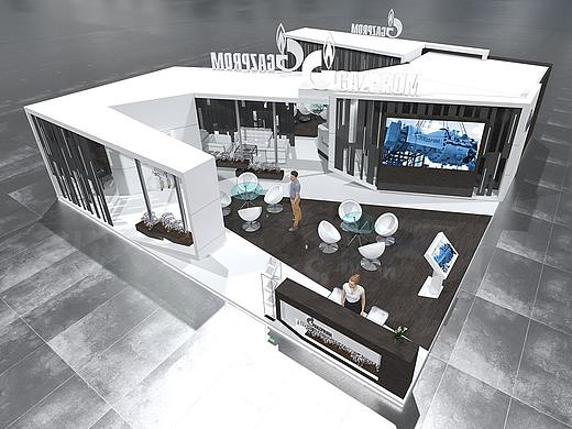 美博会汽车展食品展机械展建博展会展台展位效果图设计