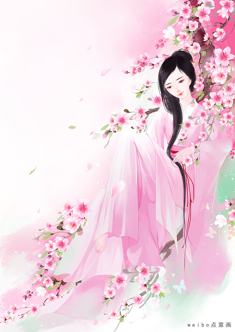 人面桃花相映红