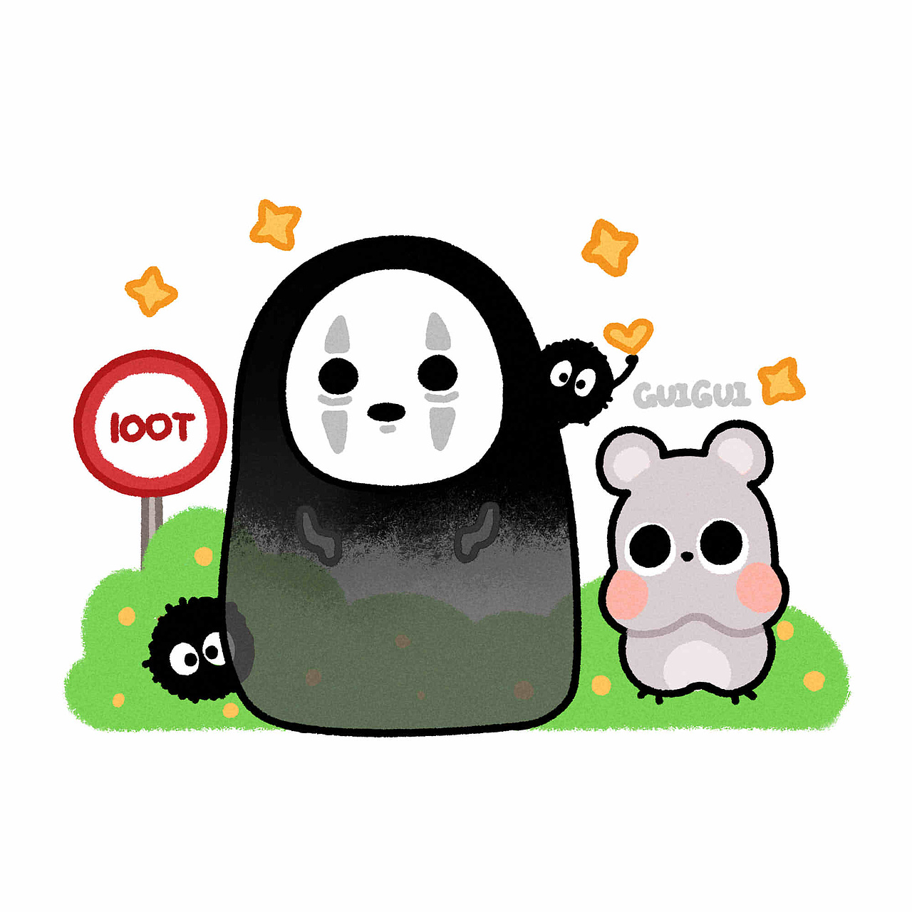 宫崎骏动画的同人作品9张~