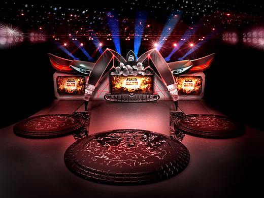 汽车主题晚会舞台设计