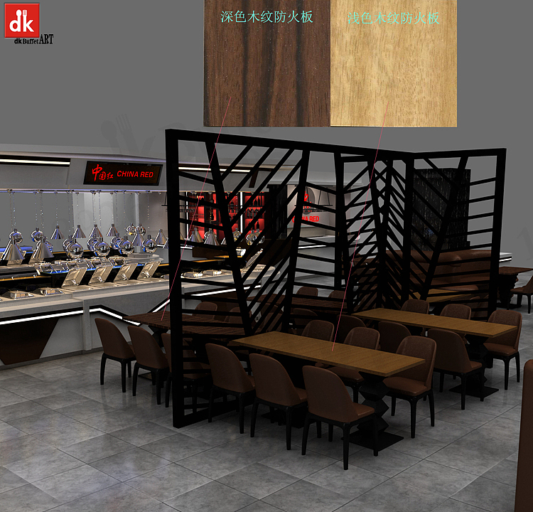 深圳迪克自助餐台餐厅设备厂家直销 自助餐厅设计配套