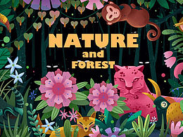 一张森林主题插画