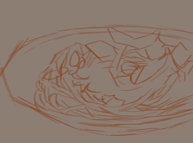 如何画一坨食物