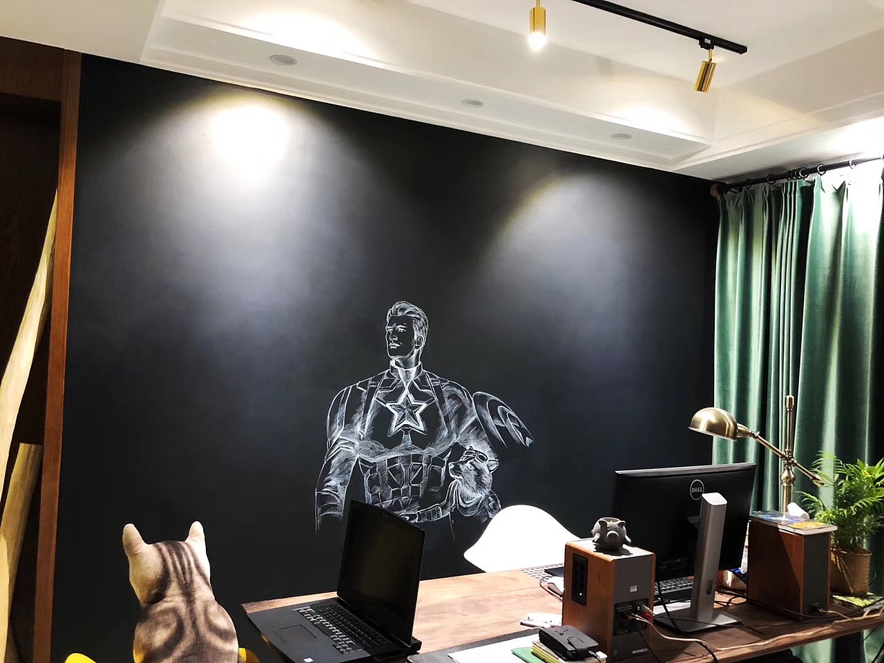 黑板墙绘 复仇者联盟4