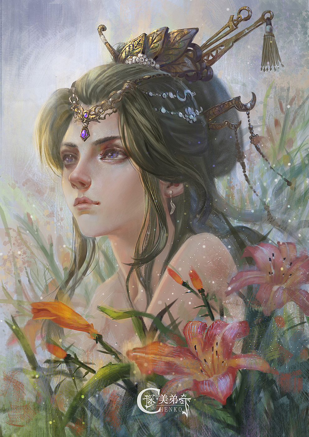 叶萱-《CG古风人物绘画技法一本通》封面插画