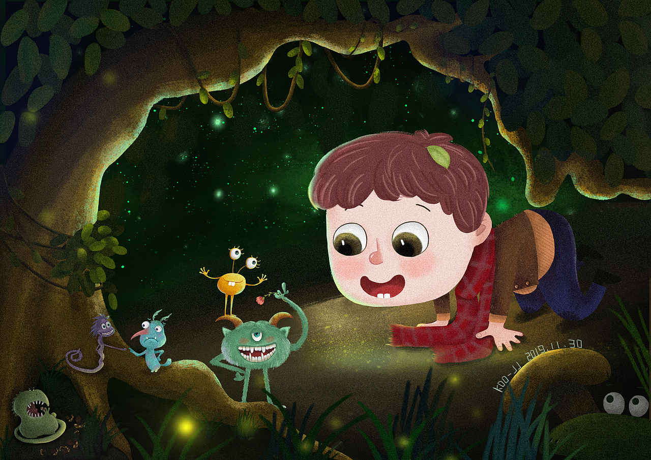 森林里的秘密（图ZMTg3MjYyNDc2） - 创作习作 - 站酷设计师KOoJJ原创素材 - 站酷ZCOOL