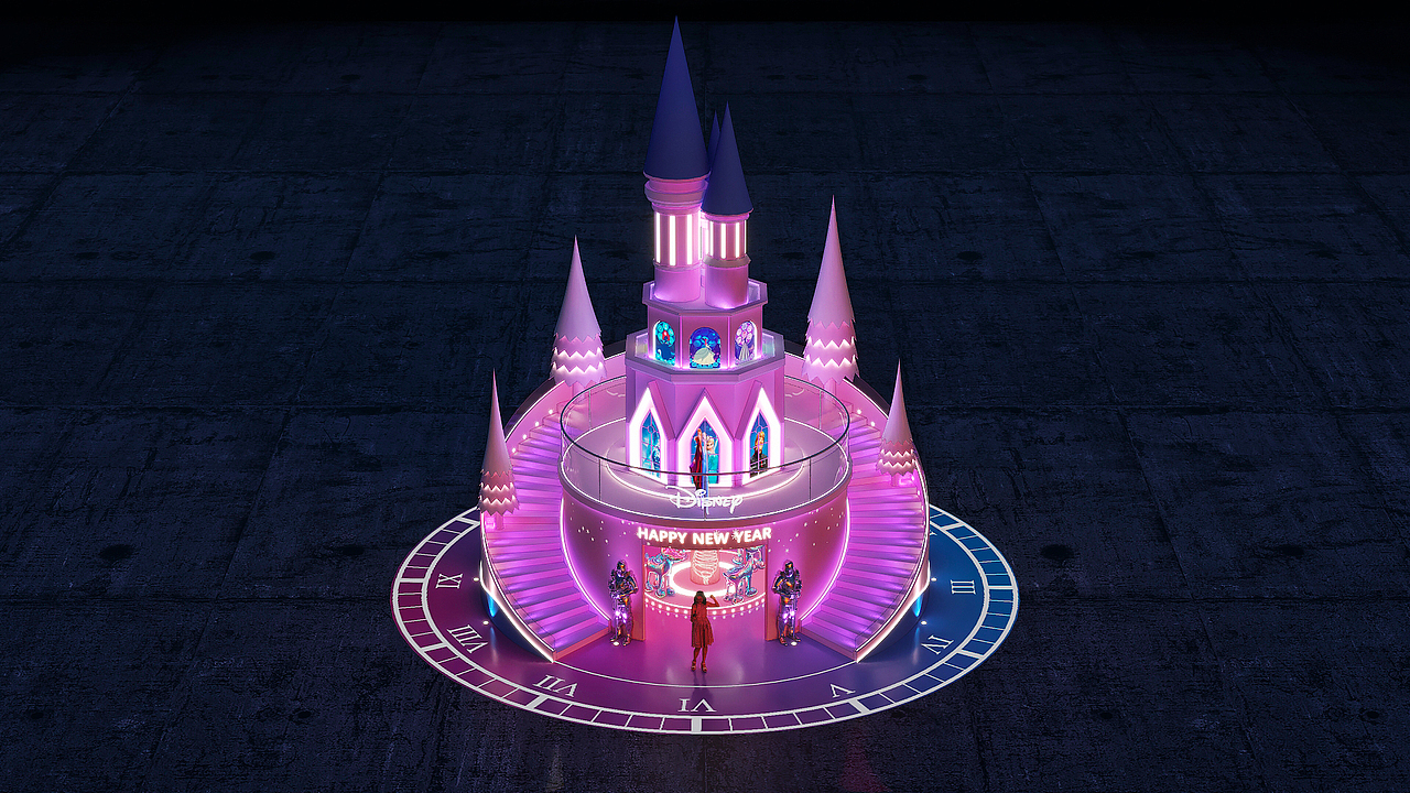 迪士尼新年美陈（图ZMjg2MzE3OTg0） - 场景 - 站酷设计师W冥王星M原创素材 - 站酷ZCOOL
