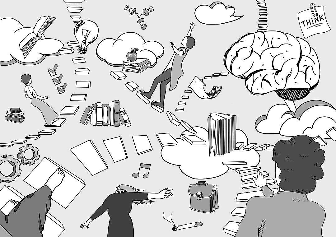 《哲学之美》插图（图ZMTI3ODU3ODM2） - 商业插画 - 站酷设计师扎扎木009原创素材 - 站酷ZCOOL