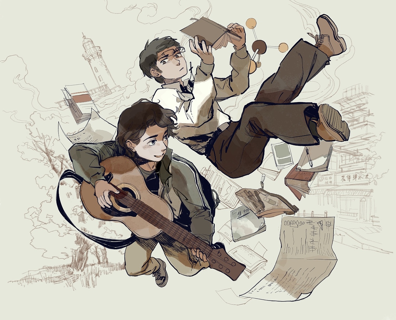 《朝雾》概念图系列（图ZMjg1Mjc5ODky） - 创作习作 - 站酷设计师一只大鲸鲨原创素材 - 站酷ZCOOL