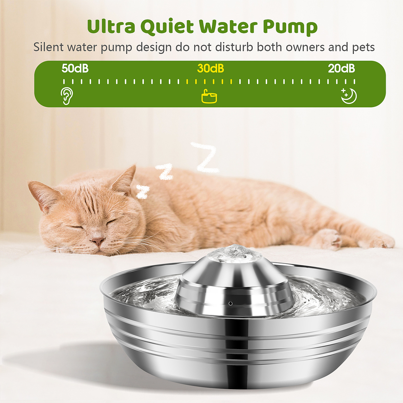 亚马逊-不锈钢狗碗饮水器